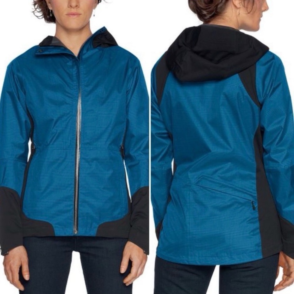 Nau Women’s Sz XS Blue Full Zip Jacket Waterproof Sealed Coat